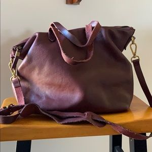 Madewell Zip transport Tote- Cabernet